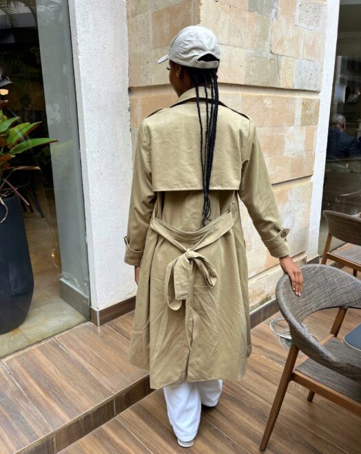 Belted Trench Coat - Beige (9,500)