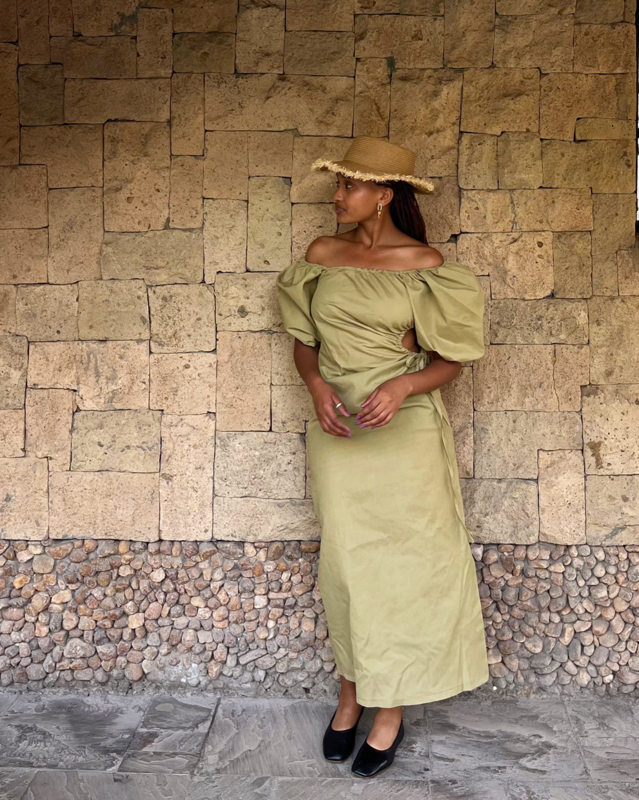 Messenia Maxi Dress - Beige