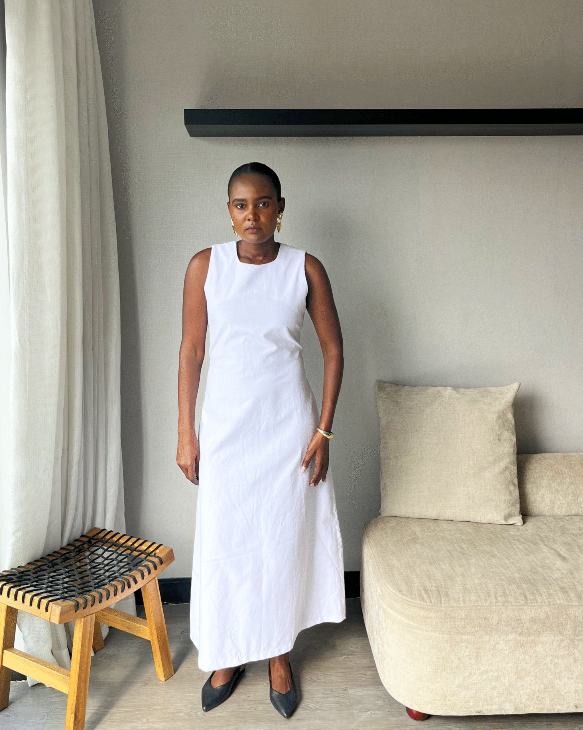 Sara Maxi Dress - White
