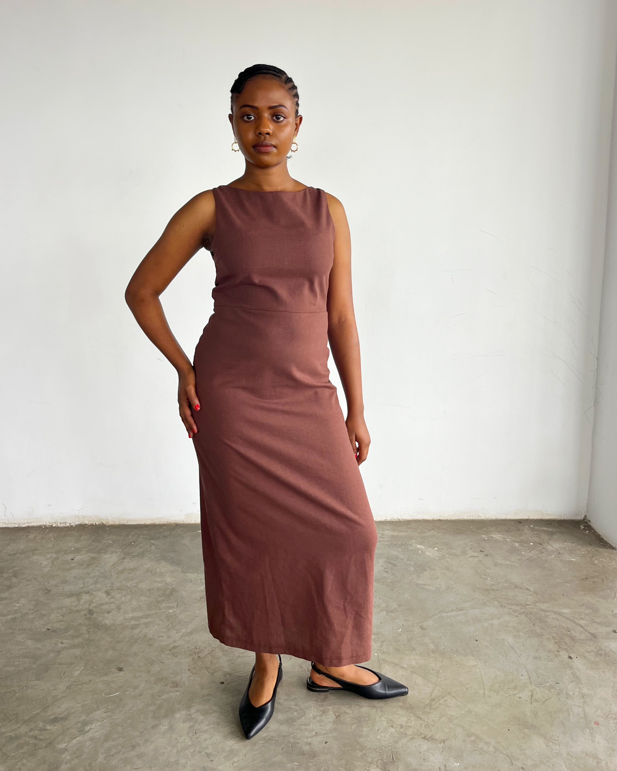 Zuri Dress - Brown