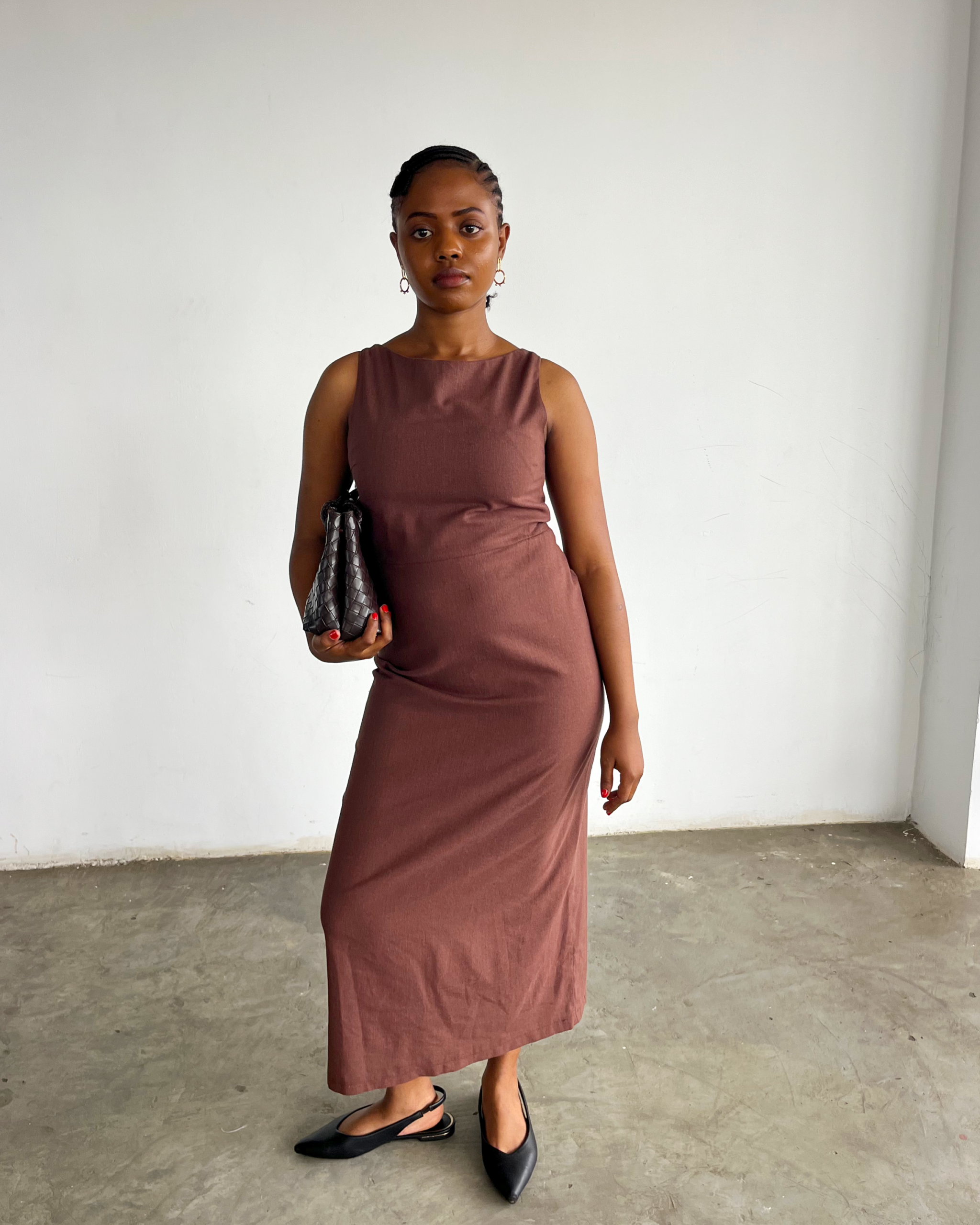 Zuri Dress - Brown